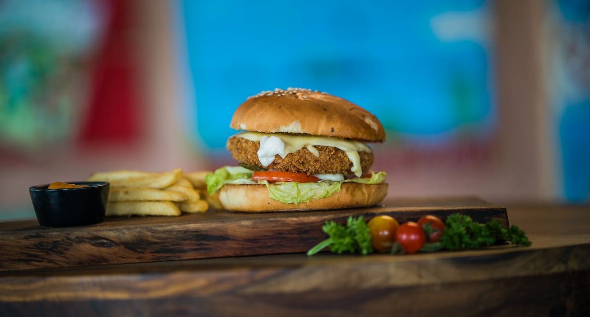 Krokante kipburger